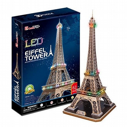 Παζλ 3D Led - Eiffel Tower (84κ) - CubicFun