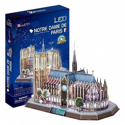 Παζλ 3D Led - Notre-Dame de Paris (149κ) - CubicFun