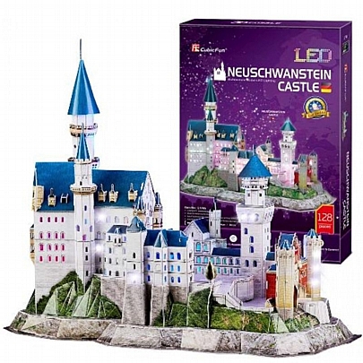 Παζλ 3D Led - Neuschwanstein Castle (128κ) - CubicFun