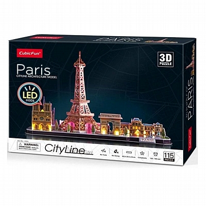 Παζλ 3D LED - Paris (115κ) - CubicFun