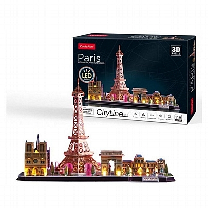 Παζλ 3D Led - Paris (115κ) - CubicFun