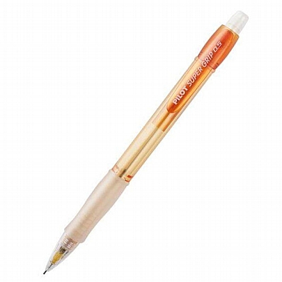 Μηχανικό μολύβι με γόμα Πορτοκαλί - Super Grip (0.5mm) - Pilot