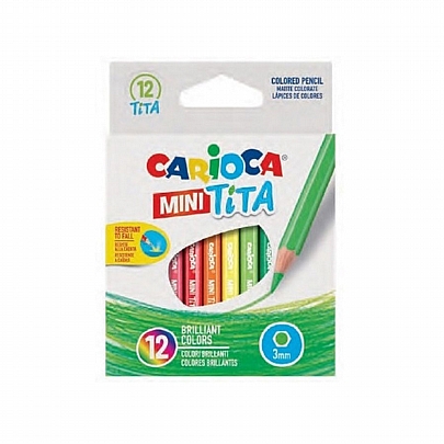 Ξυλομπογίες 12 χρωμάτων Mini - Carioca Tita