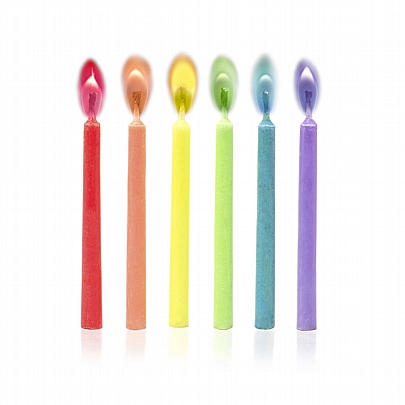 Κεράκια με Χρωματιστή Φλόγα (12τμχ) - Legami