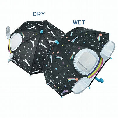 Παιδική Ομπρέλα 3D Που Αλλάζει Χρώμα - Αστροναύτης (Με παραθυράκι) - Floss & Rock