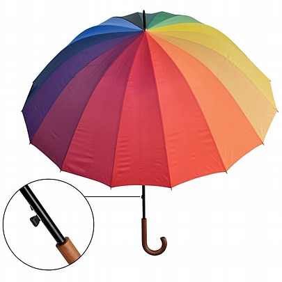 Ομπρέλα βροχής με μπαστούνι - Rainbow - Legami