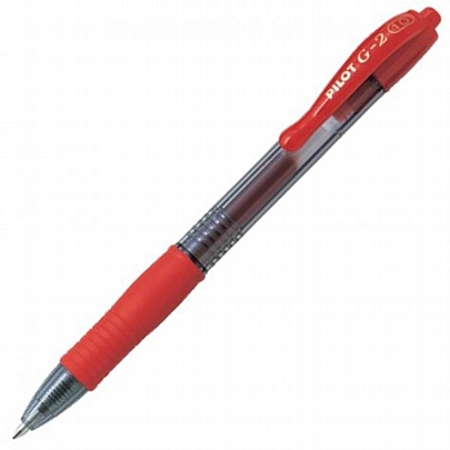 Στυλό Gel - Κόκκινο (1.0mm) - Pilot G-2
