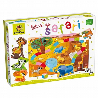 Ξύλινο παζλ & Επιτραπέζιο - Πάμε για Σαφάρι (24κ.) - Ludattica