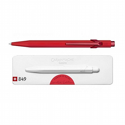 Στυλό πολυτελείας με θήκη - Claim Your Style 849 (Scarlet Red) - Caran d'Ache