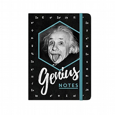 Σημειωματάριο Dotted με λάστιχο - Genious Notes (14x21) - Djeco