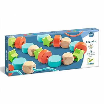 Παιχνίδι με κορδόνι - Ξύλινες Χάντρες - Djeco