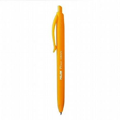 Στυλό Διαρκείας με Κουμπί - Πορτοκαλί (1.0mm) - Milan P1 Touch