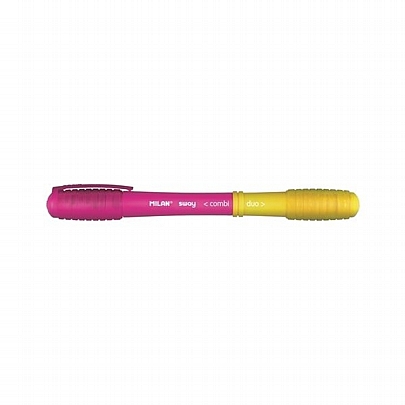 Στυλό 2 Χρωμάτων - Κίτρινο/Ροζ (1.0mm) - Milan Combi Duo