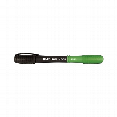 Στυλό 2 Χρωμάτων - Πράσινο/Μαύρο (1.0mm) - Milan Combi Duo