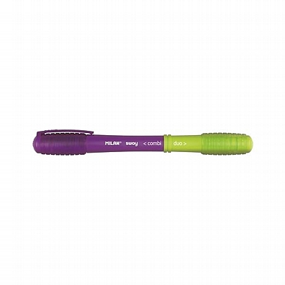 Στυλό 2 Χρωμάτων - Μοβ/Λαχανί (1.0mm) - Milan Combi Duo