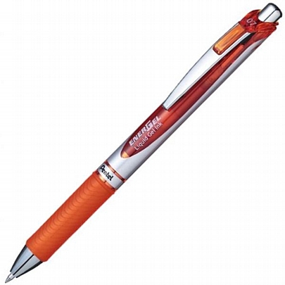 Στυλό Gel - Πορτοκαλί (0.7mm) - Pentel Metal Tip