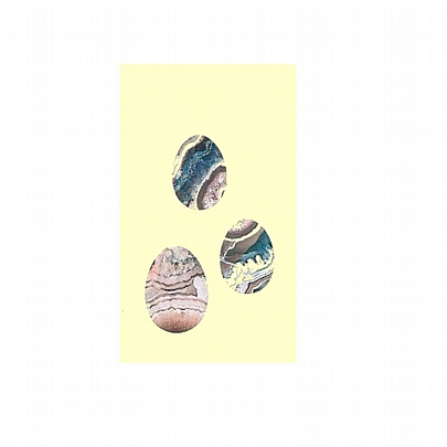 Ευχετήρια Ανάγλυφη κάρτα με Φάκελο - Πασχαλινά Αυγά (11x18.5)