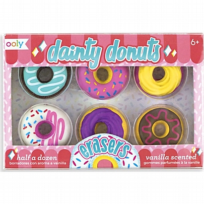Σετ σβήστρες αρωματικές (6τεμάχια) - Ooly Mini Donuts