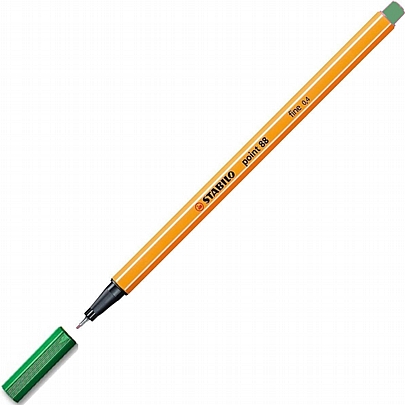 Στυλό μαρκαδοράκι - Green (0.4mm) - Stabilo Point 88