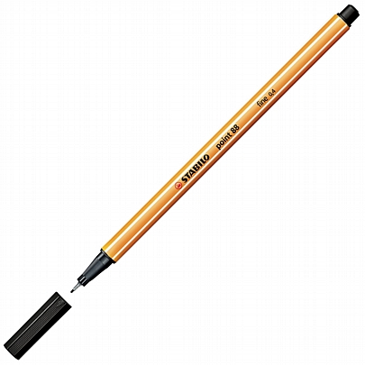 Στυλό μαρκαδοράκι Black - Point 88 (0.4mm) - Stabilo