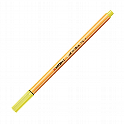 Στυλό μαρκαδοράκι Neon Yellow - Point 88 (0.4mm) - Stabilo
