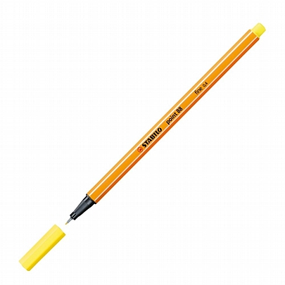 Στυλό μαρκαδοράκι - Lemon Yellow (0.4mm) - Stabilo Point 88