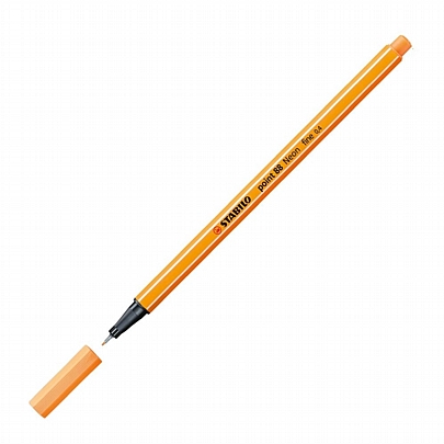 Στυλό μαρκαδοράκι Neon Orange - Point 88 (0.4mm) - Stabilo