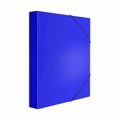 Κουτί με λάστιχο - Μπλε (26x36x4) - Groovy Office