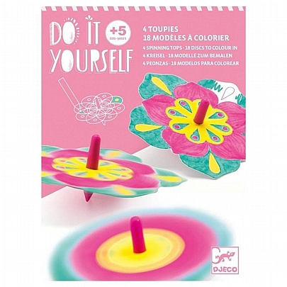 Do it Yourself: Χρωματίζω Σβούρες - Λουλούδια - Djeco