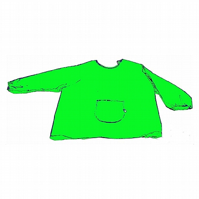 Παιδική ποδιά ζωγραφικής επαναχρησιμοποιούμενη - Πράσινη (M) - Groovy