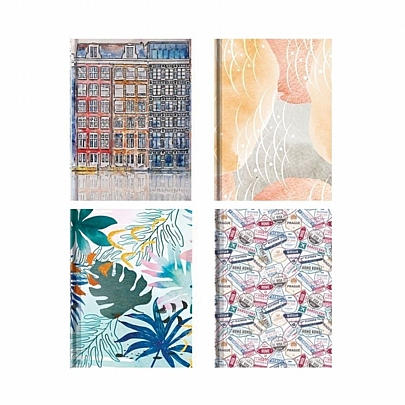 Σημειωματάριο λευκό με Σκληρό εξώφυλλο Α5 - Artistic (14x21) - A&G