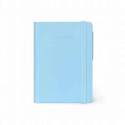 Σημειωματάριο ριγέ με λάστιχο - Sky Blue (9x13) - Legami