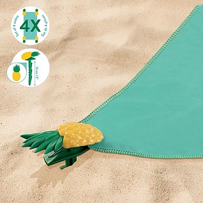 Πάσσαλοι για πετσέτα παραλίας (4τμχ./3.8x13εκ.) - Pineapple - Legami