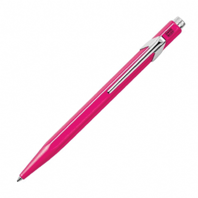 Στυλό πολυτελείας Fluo Pink - Μπλε (1.0mm) - Caran d'Ache Ballpoint 849