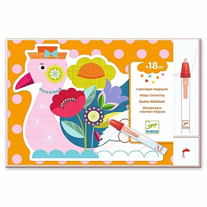 Ζωγραφίζω με μαρκαδόρο νερού - Χαρούμενα ζωάκια - Djeco