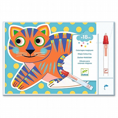 Ζωγραφίζω με μαρκαδόρο νερού - Πολύχρωμα ζωάκια - Djeco