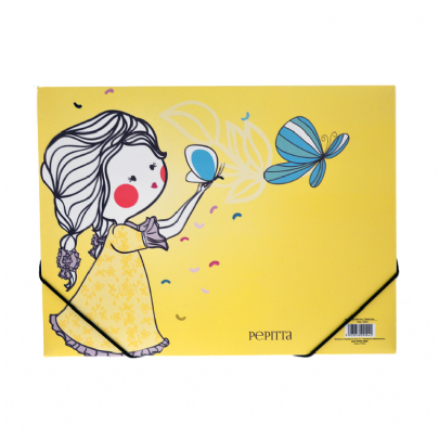 Kουτί με λάστιχο - Pepitta and butterfly (25x35x3)