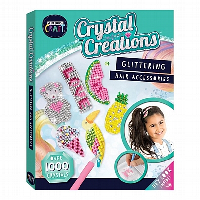 Crystal Creations: Κολάζ με στρας - Αξεσουάρ για τα μαλλιά - Curius Craft