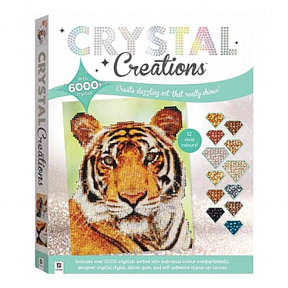 Crystal Creations: Κολάζ με στρας - Άγρια Τίγρης - Hinkler Create