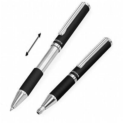 Στυλό πολυτελείας Πτυσσόμενο - Glossy Black - Zebra SL-F1