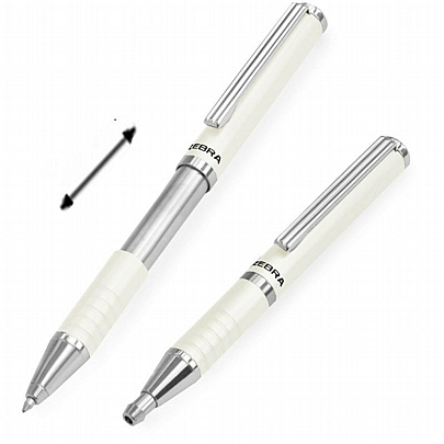Στυλό πολυτελείας Πτυσσόμενο - White - Zebra SL-F1