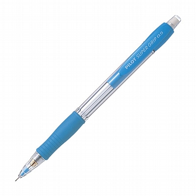 Μηχανικό μολύβι με γόμα - Γαλάζιο (0.5mm) - Pilot Super Grip