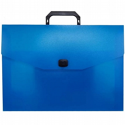 Τσάντα σχεδίου με κούμπωμα PP - Μπλε (27x38x4) - Groovy