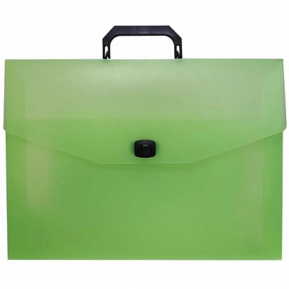 Τσάντα σχεδίου με κούμπωμα PP - Λαχανί (27x38x4) - Groovy