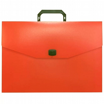 Τσάντα σχεδίου με κούμπωμα PP - Πορτοκαλί (27x38x4) - Groovy