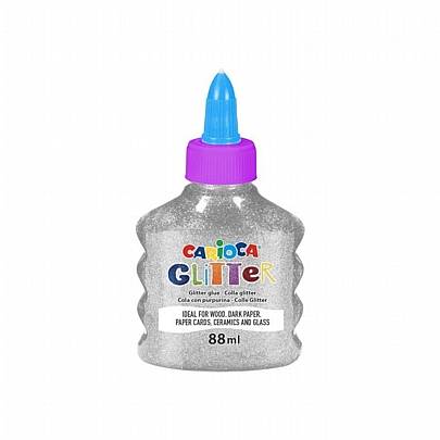 Glitter Glue - Ασημί (88ml) - Carioca Glitter