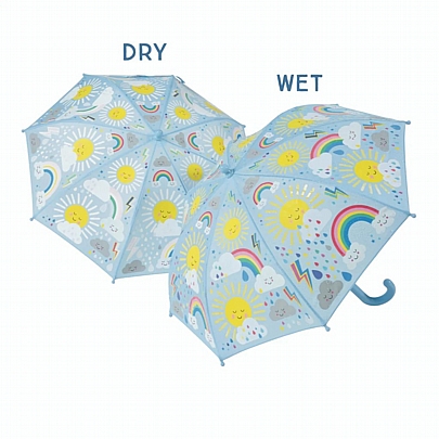 Παιδική Ομπρέλα Που Αλλάζει Χρώμα - Ήλιος & Σύννεφα - Floss & Rock