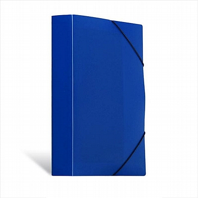 Κουτί με λάστιχο - Μπλε (25x35x5)