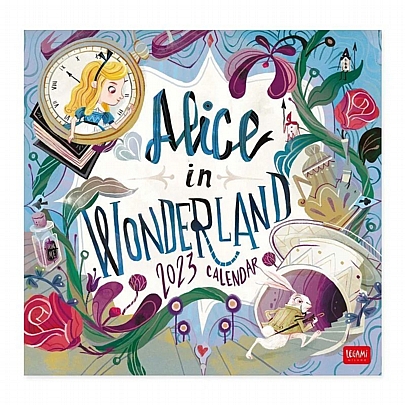 Μηνιαίο Ημερολόγιο Τοίχου 2023 - Alice in Wonderland (30x29) - Legami