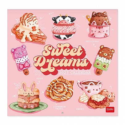 Μηνιαίο Ημερολόγιο Τοίχου 2023 - Sweet Dreams (30x29) - Legami